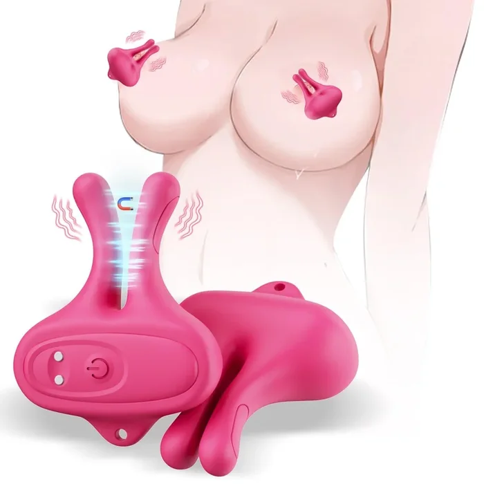 Nippel-Vibrator – Verstellbare Klemmen mit 9 Vibrationsmodi für Lust