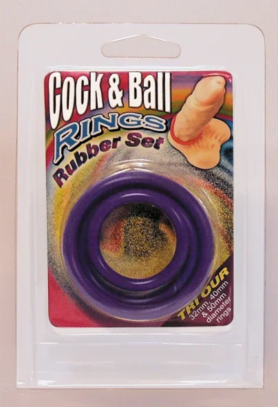 NMC Cock & Ball Rings 3er-Set lila