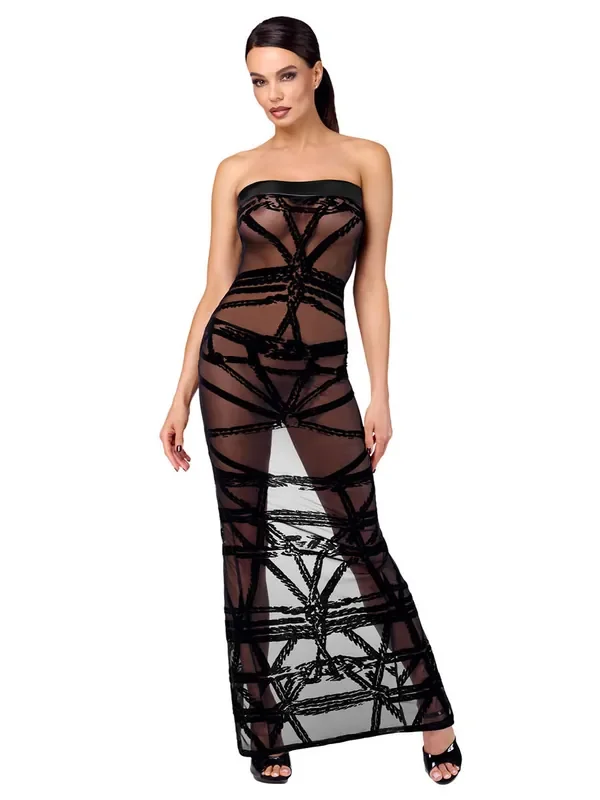 Noir Handmade F358 Trägerloses Abendkleid, schwarz