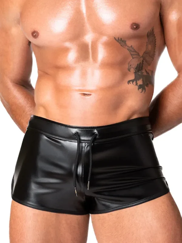 Noir Handmade H080 Wetlook-Short, schwarz
