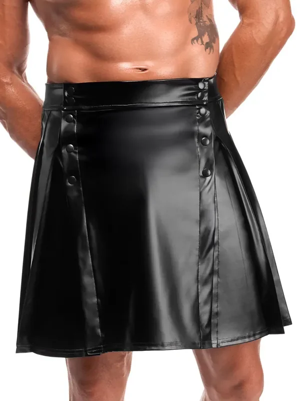 Noir Handmade H090 Wetlook-Rock, schwarz