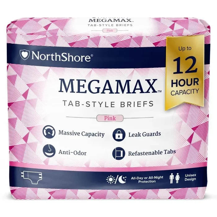 Northshore Megamax Windeln – Medium – pink 6500ml