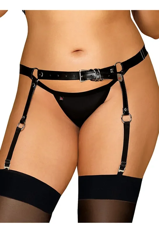 OB A756 harness garter belt black Size Plus XL/XXL