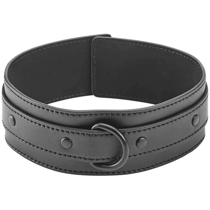 Obaie Kunstlederhalsband mit D-Ring