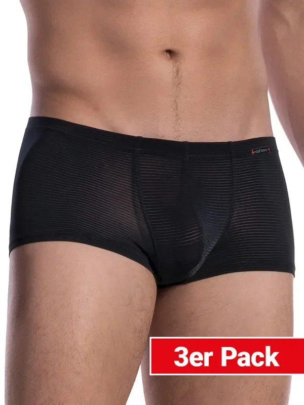 Olaf Benz RED1201 Minipant 3er Pack, schwarz