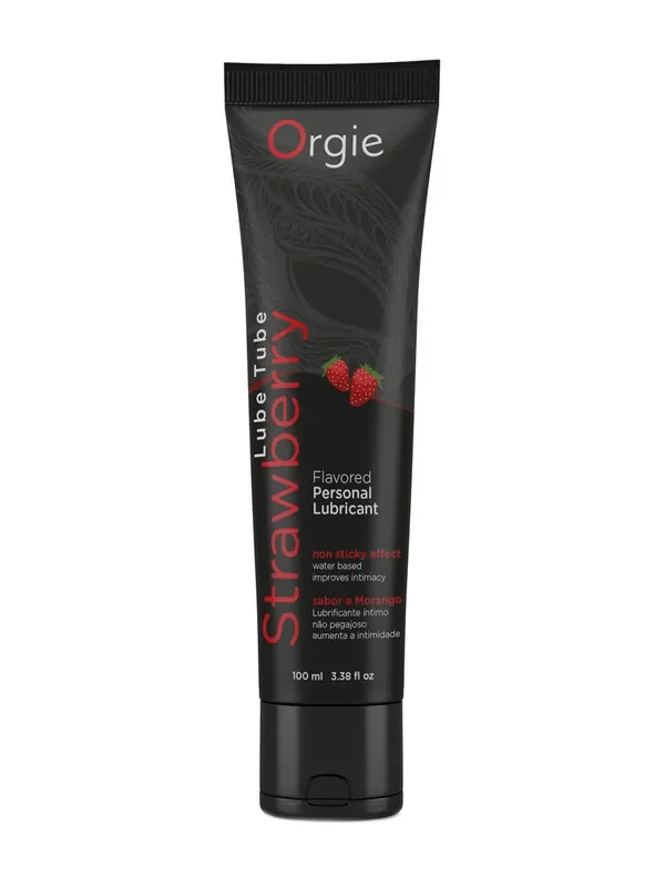 Orgie Lube Tube Strawberry Aromatisiertes Intimgel (100 ml)