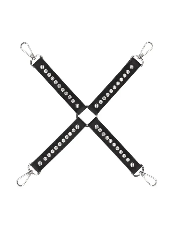 Ouch! Hogtie Diamond Fesselkreuz, schwarz