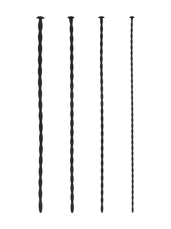 Ouch! Silicone Spiral Screw Beginner Dilator-Set 4-teilig, schwarz