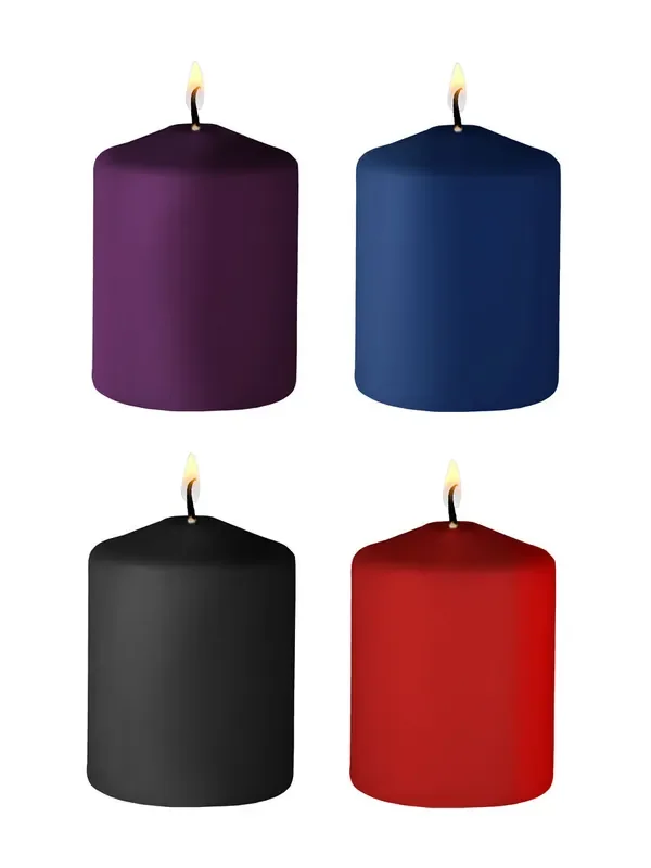 Ouch! Tease Candles Mix scent 4 Kerzen im Set, bunt
