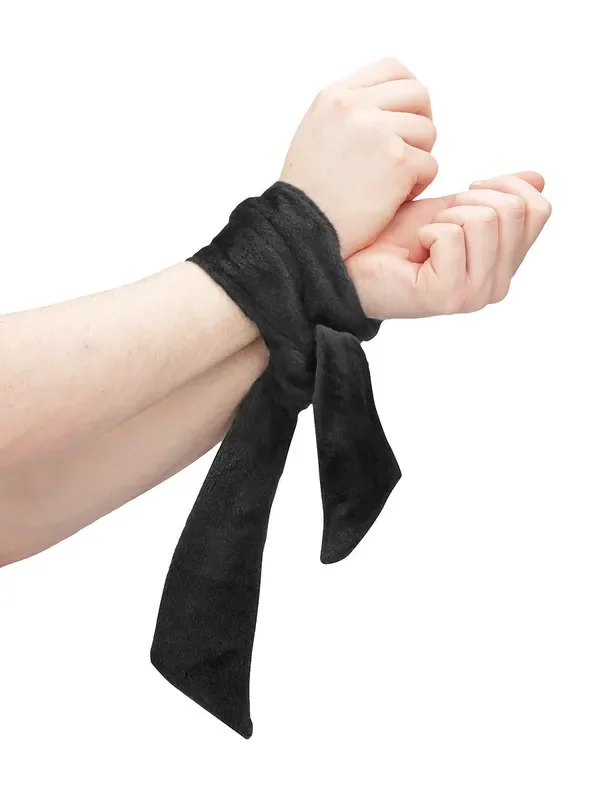 Ouch! Velvet Tie-Up Samt-Fesselband, schwarz