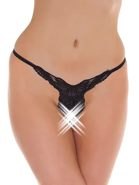 Ouvert-Ministring Butterfly, schwarz