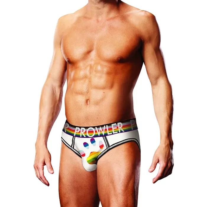 Oversized Paw Open Brief – XXL – White