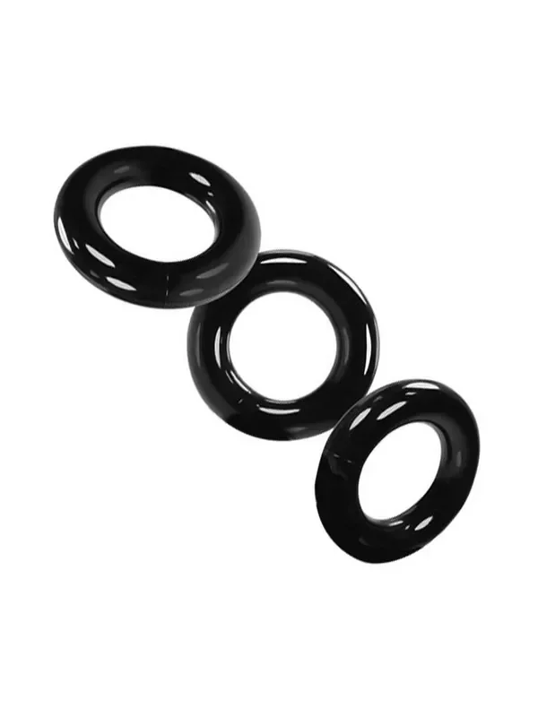 Oxballs Willy Rings Cockring 3er-Set, schwarz