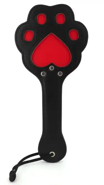 Paddle Pfote 28 x 13cm Schwarz-Rot