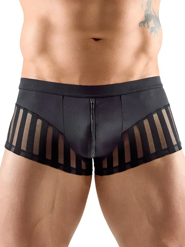 Pant mit Reißverschluss, schwarz