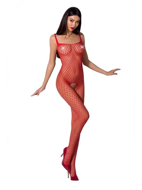 Passion BS071 Ouvert-Catsuit, rot