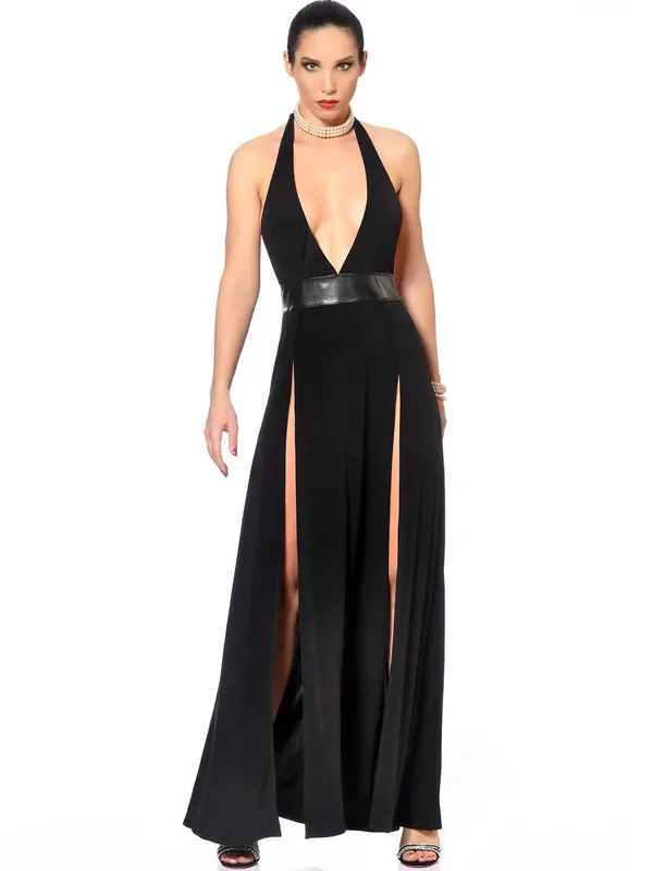 Patrice Catanzaro Isabella Abendkleid, schwarz