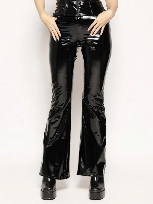 Patrice Catanzaro Stratosphere Lack-Hose, schwarz