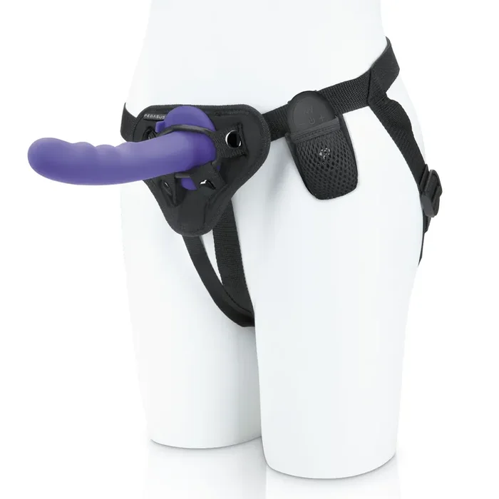 Pegasus – 6 Curved Wave Silicone Peg with harness included