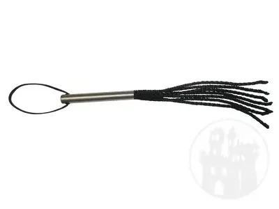 Peitsche geflochten mit Metallgriff