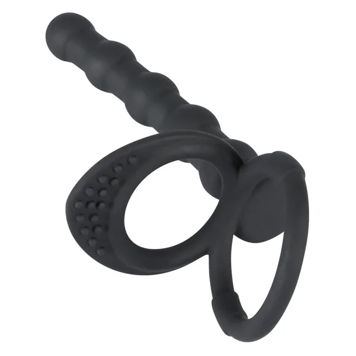 Penis-/Hodenring mit Analdildo