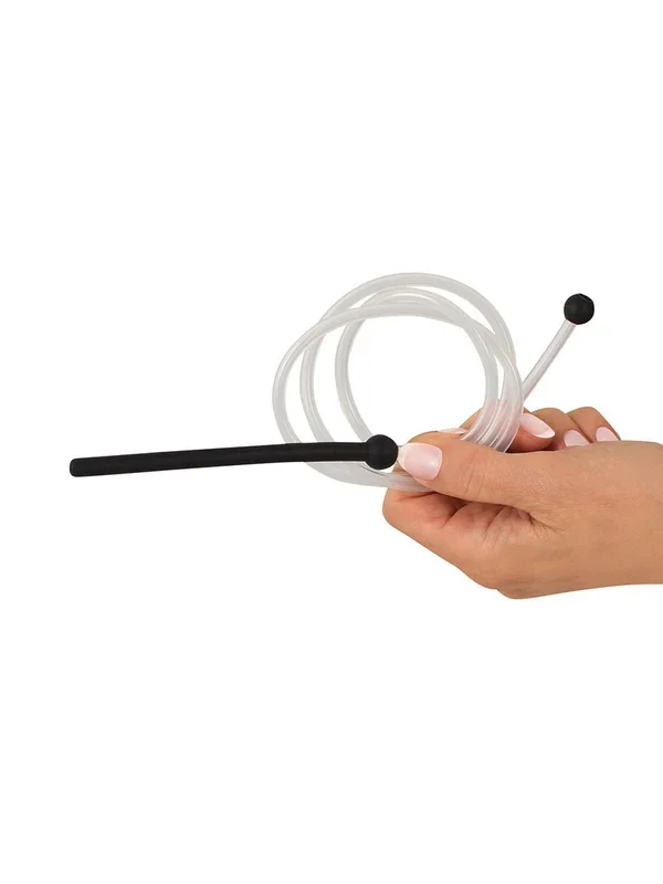 Penis Plug Piss to Mouth: Dilator mit Schlauch