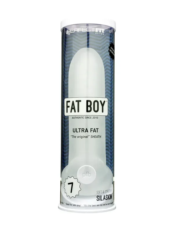 Perfect Fit Fat Boy Ultra Flat 7 Penishülle, transparent