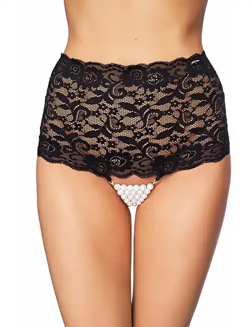 Perlen-Slip Natal schwarz