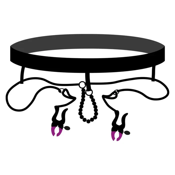 Perlen-String „Pearl String with Silicone Clamps“