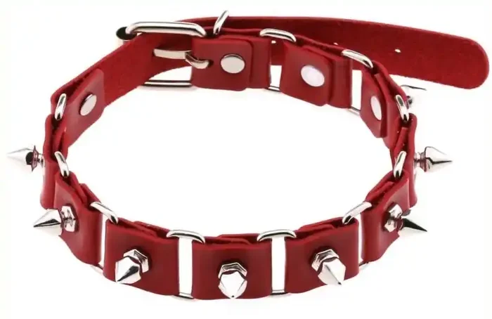 Piks Punk Neckholder Rot