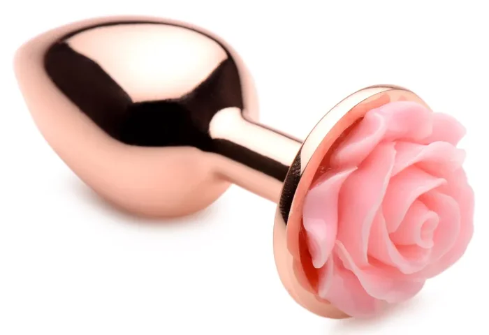 Pink Rose Analplug Roségold – Klein