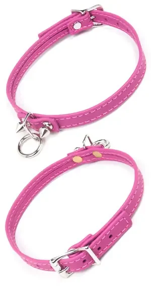 Pinker Leder Choker