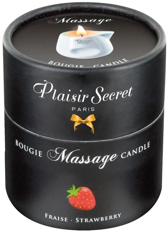 Plaisir Secret Massage Candle Erdbeere