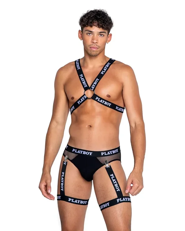 Playboy Lingerie – Herren Dark Room Gurtzeug
