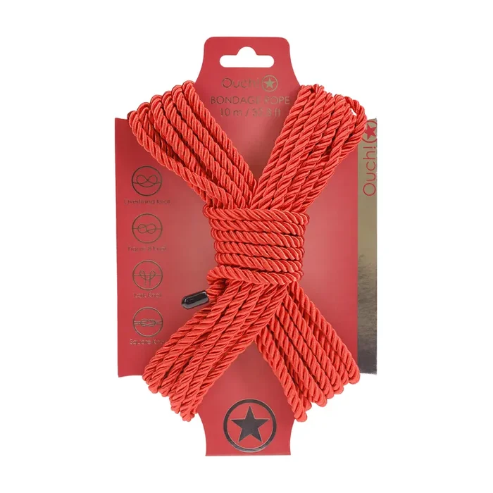 Polyester Bondage-Seil – 10 m – Rot