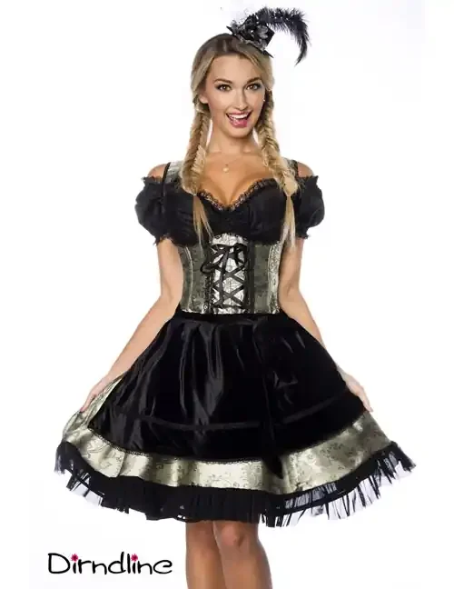 Premium Dirndl aus edlem Jacquard Stoff