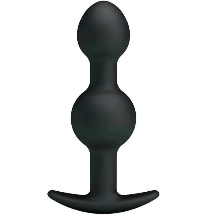 PRETTY LOVE – BOLAS ANALES SILICONA ESTIMULACION ESPECIAL 10.3 CM – NEGRO