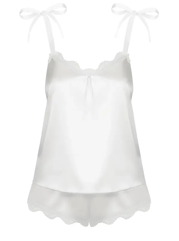 Prima Neve Shortama Set – Altweiß