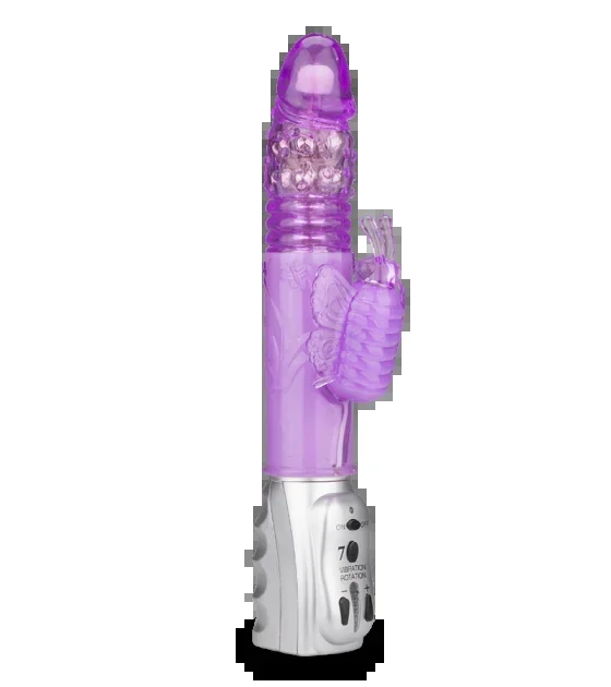 Rabbit-Vibrator Butterfly mit Stoßfunktion