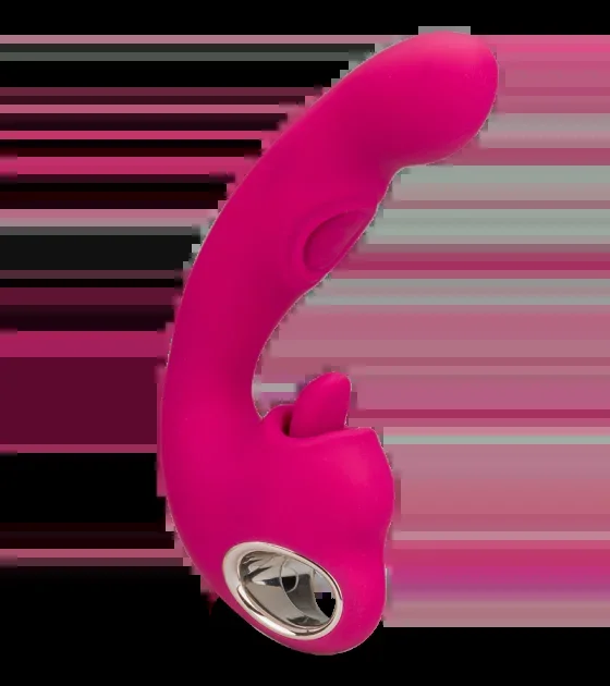 Rabbit-Vibrator mit Cunnilingus-Funktion und pochendem Schaft LickStorm