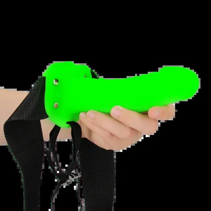 Realistic Strap-On Harness – Glow in the Dark – 7 / 18 cm