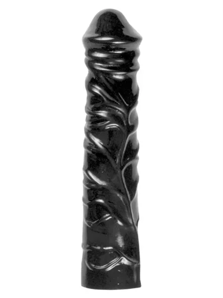Realistischer Dildo mit stark ausgeprägten Venen – schwarz