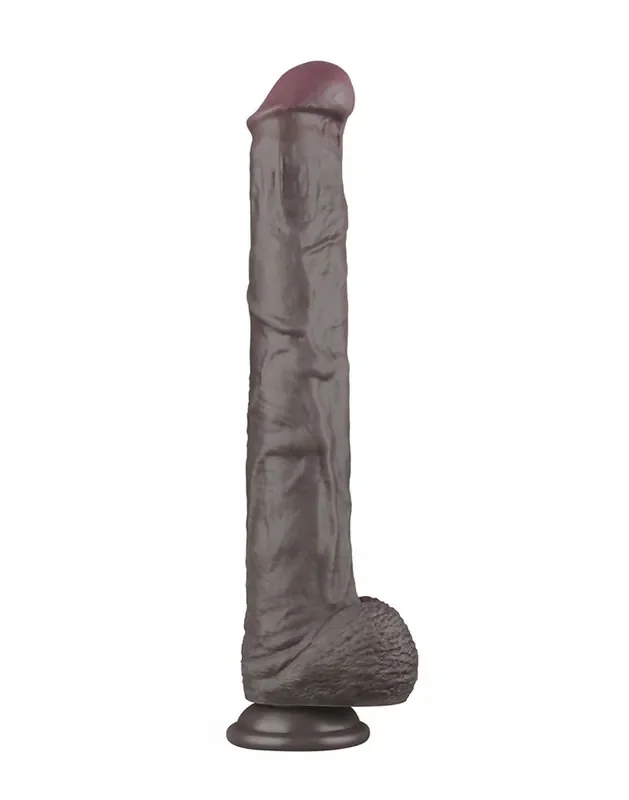 Realistischer XXL-Dildo – Schwarz