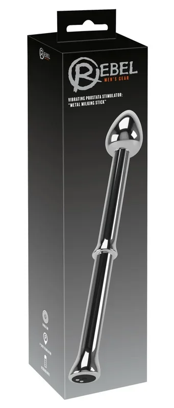 Rebel Vibrating Prostata Stimulator: Metal Milking Stick