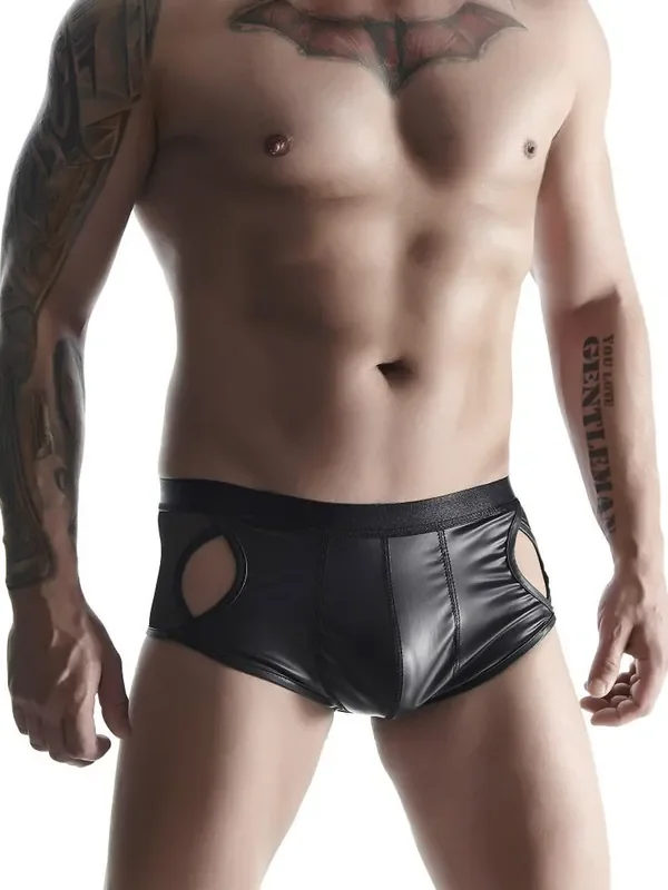Regnes Fetish Planet SHO004 Wetlook-Short, schwarz