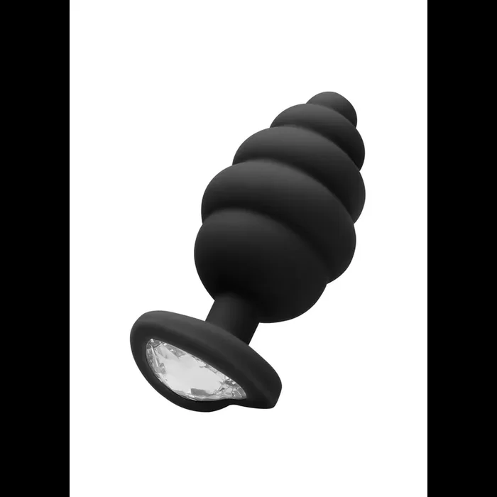 Ribbed Diamond Heart Plug – Regular
