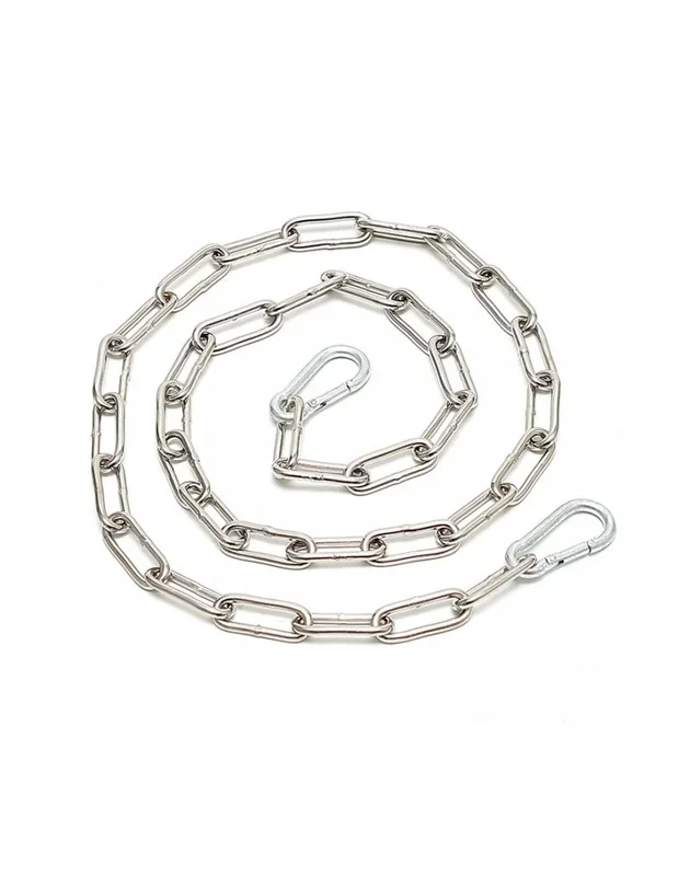 Rimba Bondage-Kette – 100/200 cm | Mit Karabinerhaken, Silber