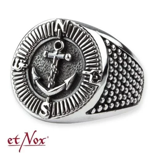 Ring ‚Kompass und Anker‘