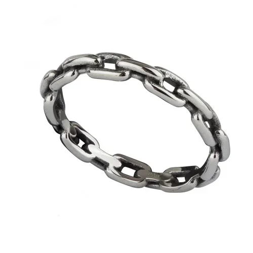 Ring ‚Tiny Chain‘ Edelstahl
