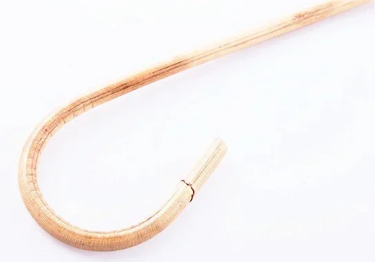 ROHRSTOCK – Englisch Schulmeister 6- 8mm gebogen ungeschält 80cm